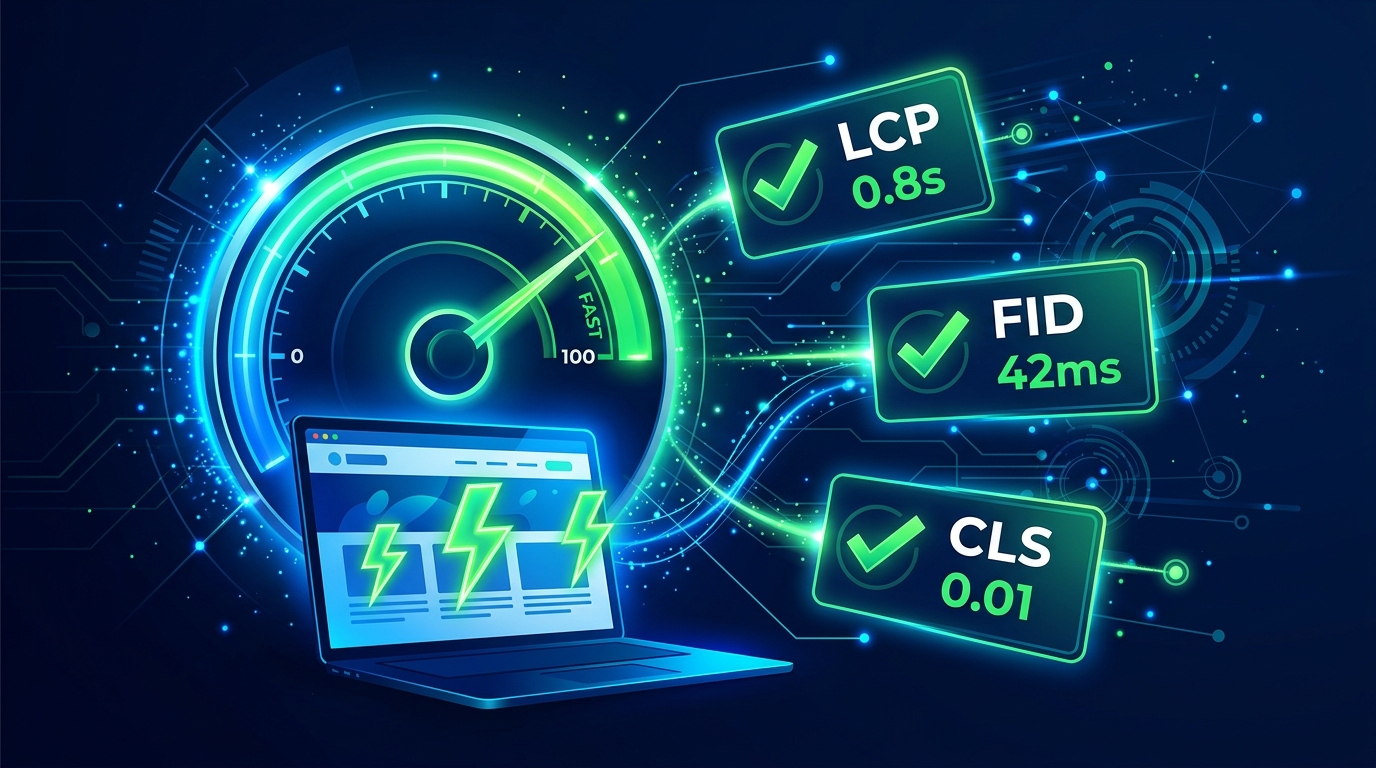 Core Web Vitals website speed analysis